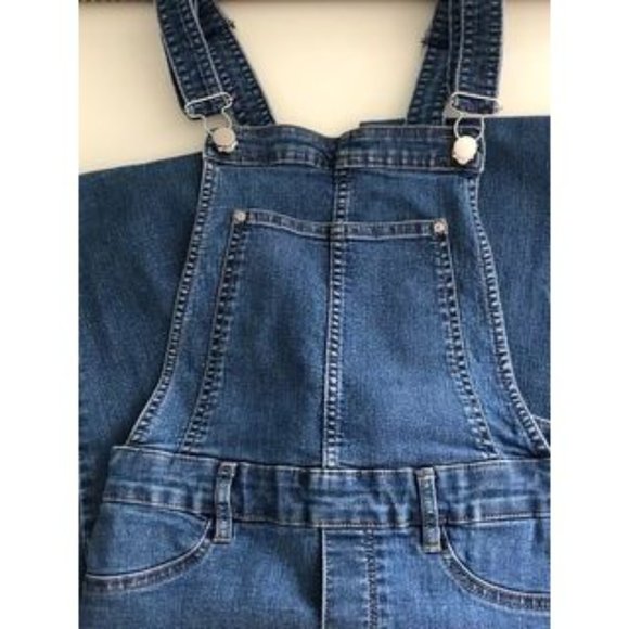 H&M Denim Dark Blue Overalls / Dungarees Size 8 - Picture 1 of 9